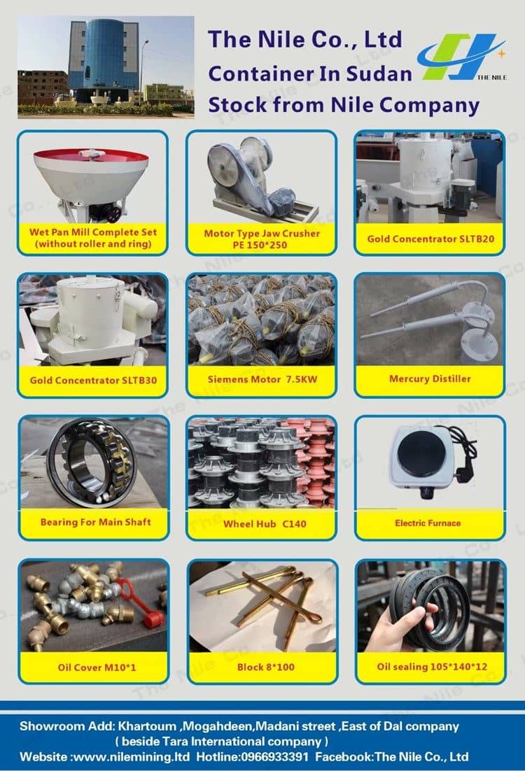 Nile Machinery Container and Stock in Sudan